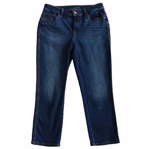 CHICO’S THE PLATINUM CROP JEANS SZ 00